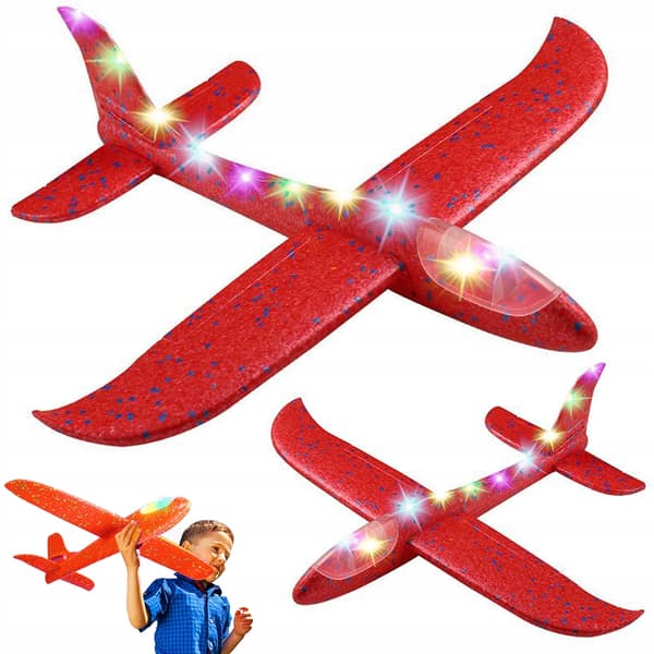 Flygplan LED 47 rött