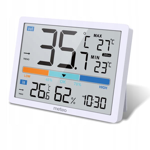 DIGITAL VEJRSTATION TERMOMETER METEO SP109