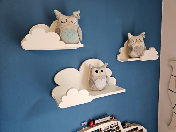 Cloud Shelves Set om 3 FANTASY EXTRA - Prestige, vit