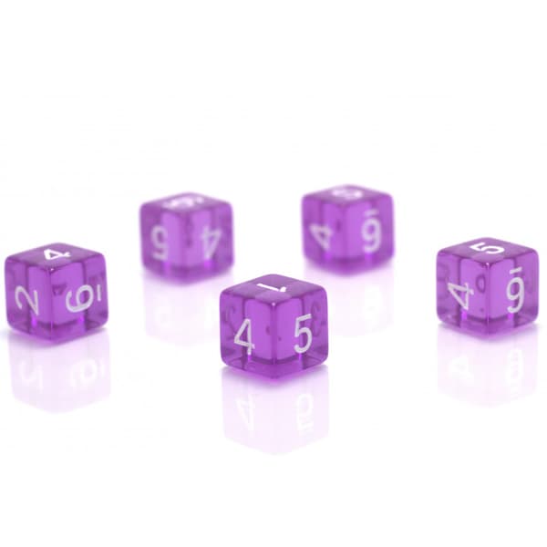 D6 1,6 cm RPG elektrisk sekssidet terning