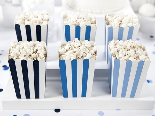 Popcornæsker 7,5x7,5x12,5 cm 6 stk.