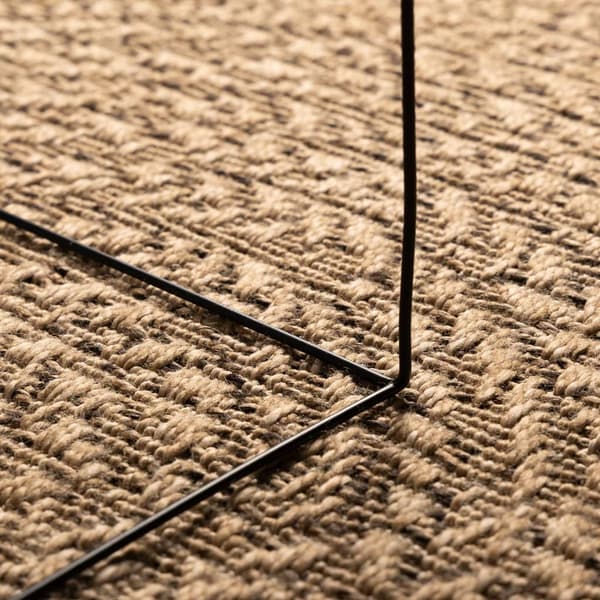 vidaXL ZIZUR Tæppe, 120 cm, Jute Style