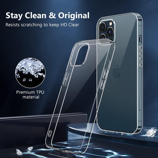 APPLE IPHONE 12 PRO MAX -SILIKONISUOJA + 3 KARKAISTU LASISUOJA A2410