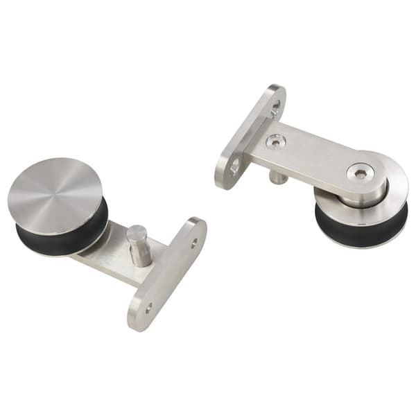 vidaXL Skjutdörrsfäste 183 cm stål silver