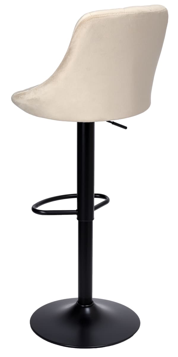 Cydro musta beige samettinen baarijakkara