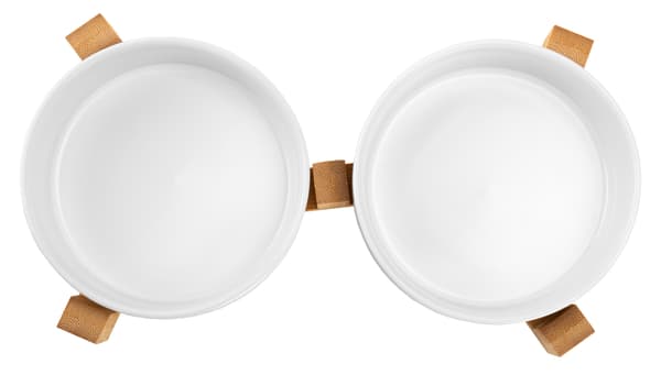 Keraamiset koirankupit 400ml 2x JAX valkoinen