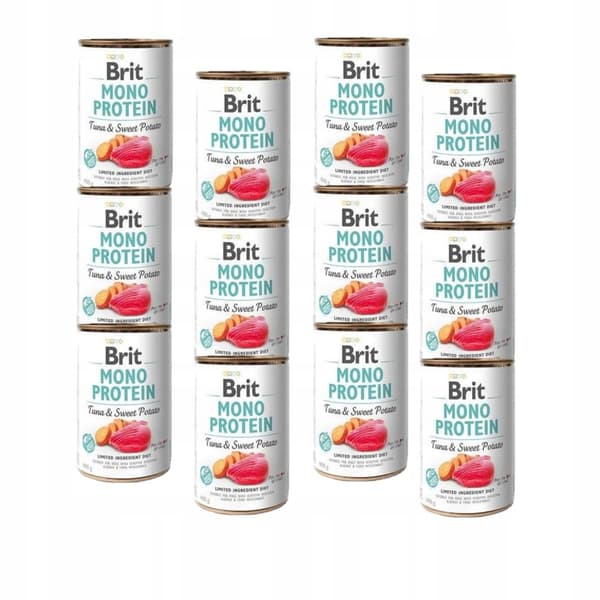 Brit Mono Protein våtfoder för hundar tonfisk med sötpotatis 12x400g