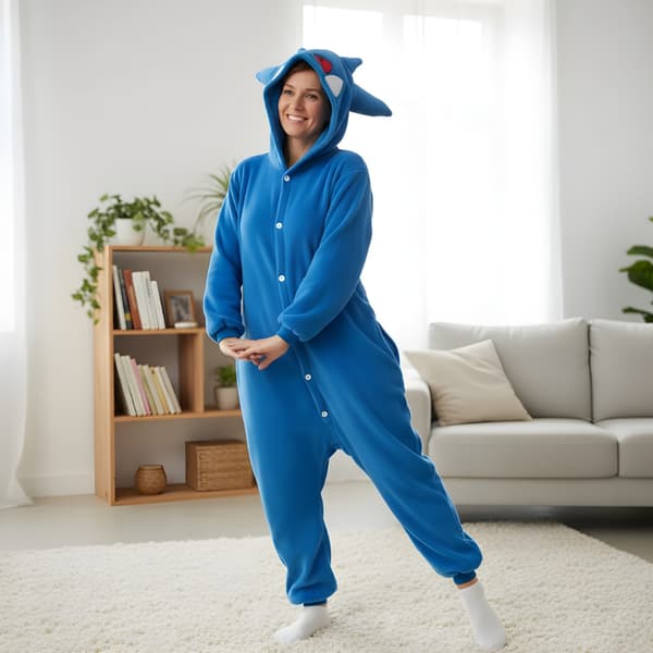 Pokémon Kigurumi-pyjamas Gengar blå L 165-175 cm