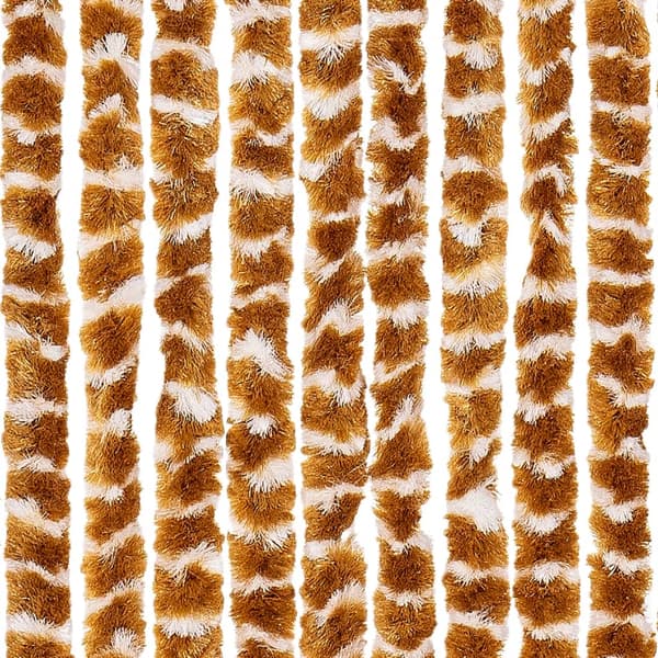 vidaXL Flugnät ockra och vit 100x230 cm chenille
