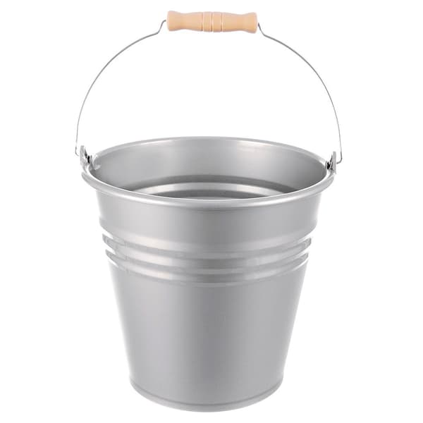 Grå plastikspand 7 l