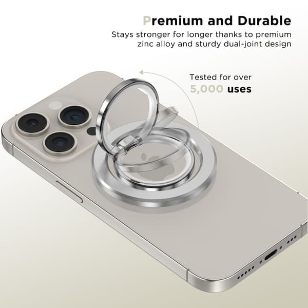 TECH-PROTECT MMR300 MAGNETISK MAGSAFE TELEFONRING SØLV