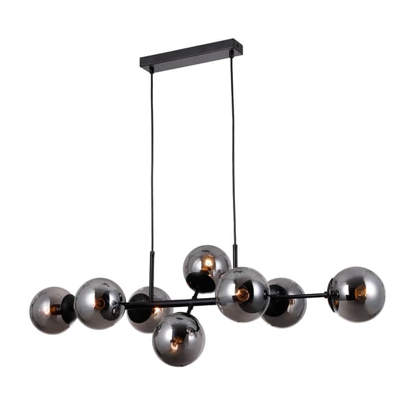 MOLITE HÆNGELAMPE 8 E14 SORT ITALUX PND-1098-8-BL