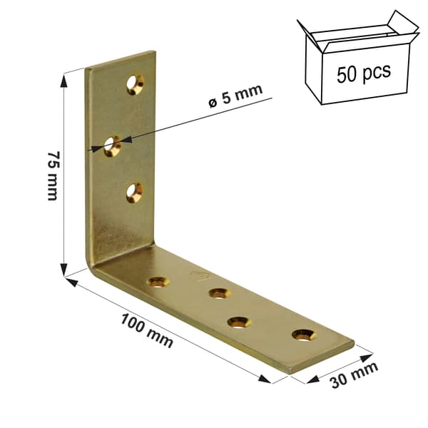 (z) Strålevinkel KB1 100x75x30x3,0 (50)
