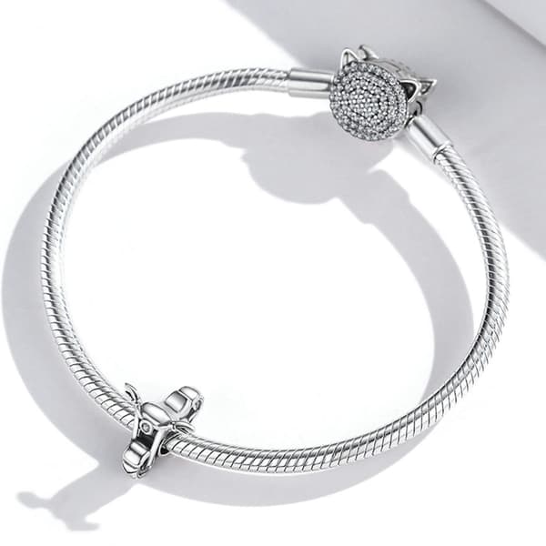 Motor chopper sølv charm modulær perle sølv 925