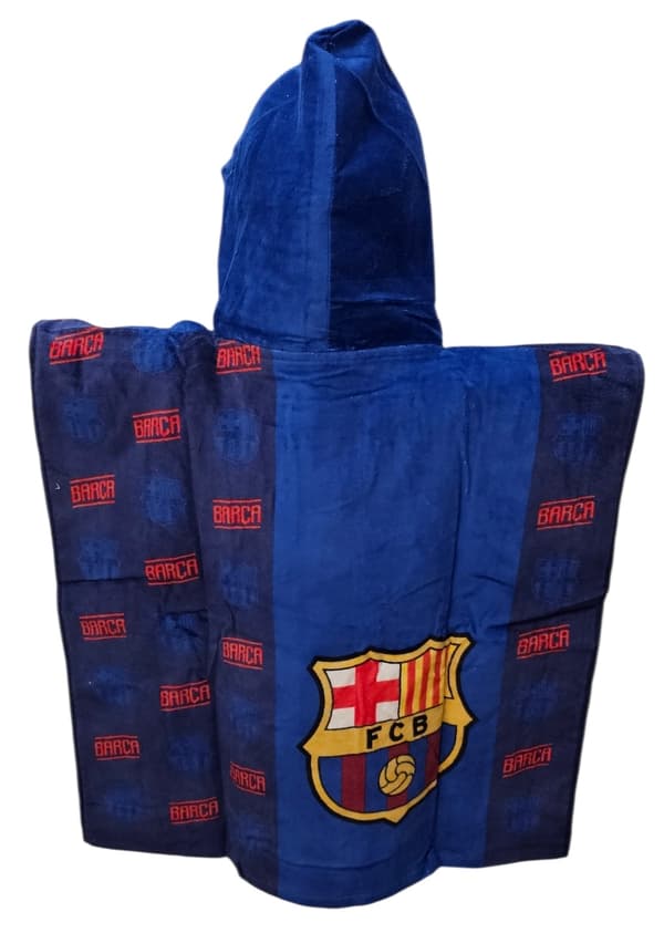 FC BARCELONA bomulds badehåndklæde med hætte