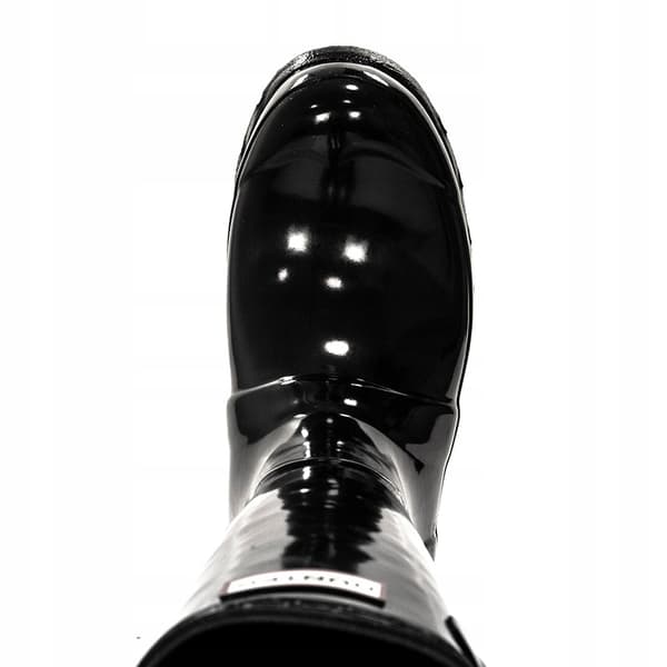 HUNTER GLOSS DAME WELLINGTON STØVLER MED SORT LOGO 36 3_2