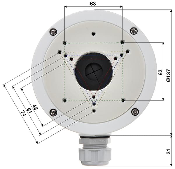 DS-1280ZJ-S Hikvision BOLLKAMERAFÄSTE