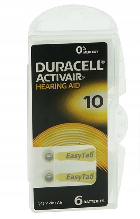 DURACELL DA10 ACTIVAIR høreapparatbatterier 60 stk.