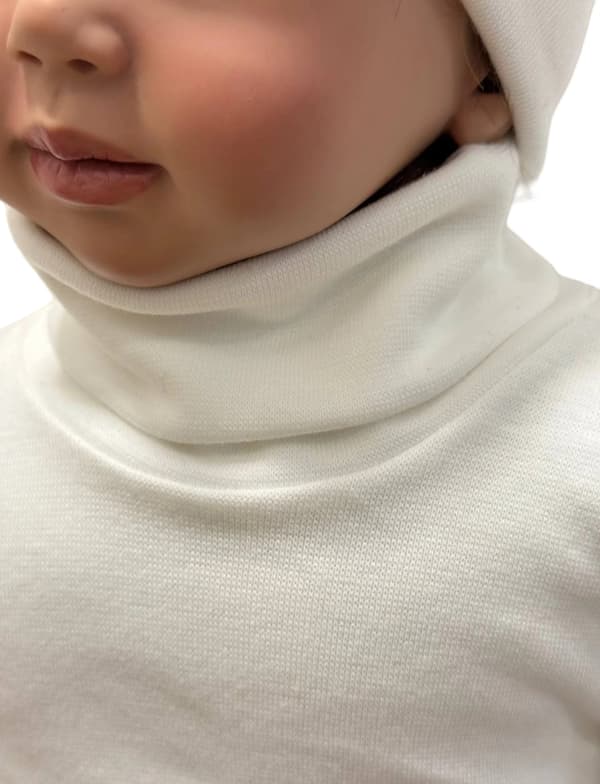 body med turtleneck 86 spädbarn långärmad turtleneck vit