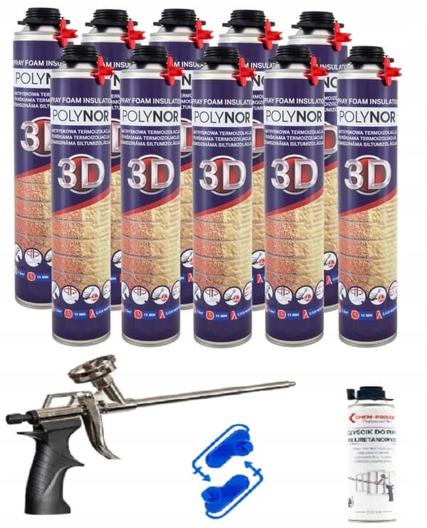POLYNOR 3D sprayskumisolering purskum GARAGELOFTISOLERING