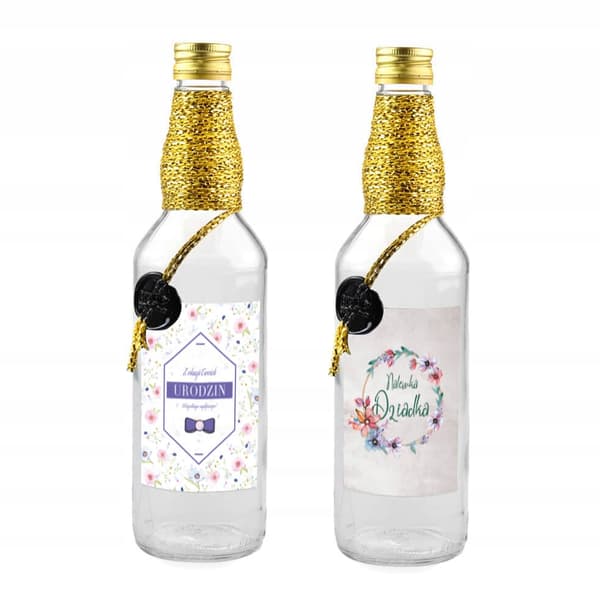 HÅNDDEKOREREDE FLASKE MONOPOL 500ml LIKØR