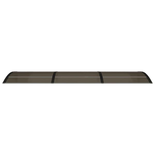 vidaXL dørmarkise sort 300x75 cm polycarbonat