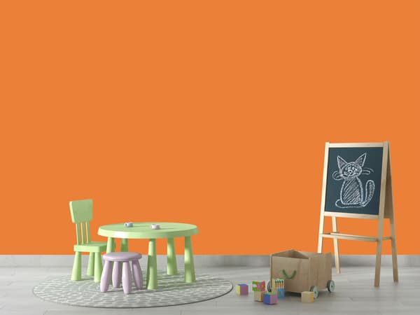 Keramisk loftsmaling intens orange farve H5933 mat 2L