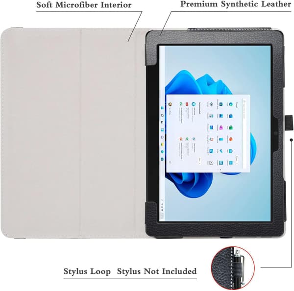 SORT LUKKET ETUI TIL LENOVO 10W TABLET