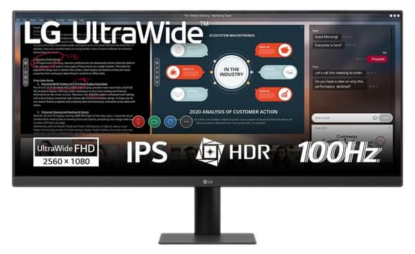 Monitor LG UltraWide 29U511A-B 29 WFHD IPS 100Hz HDR10 Sort