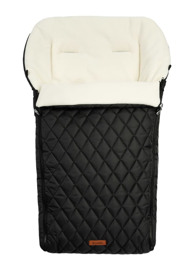 QUILTAD FLEECE SOVSÄCK SVART