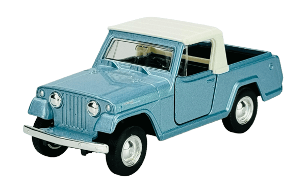 WELLY OLD TIMER 1967 JEEP JEEPSTER COMMANDO PICKUP BLÅ 1:34 43826
