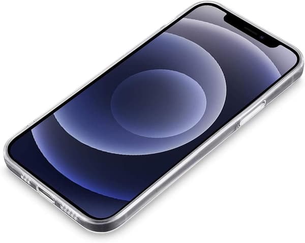 ETUI TIL APPLE IPHONE 12/12 PRO 6.1' TRANSPARENT FLEKSIBEL A2172 A2341