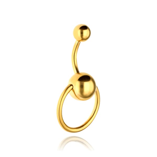 Navelring med båge - guld - KP-005 1.6/8