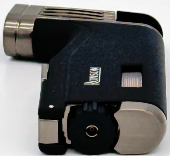 Ronson Breeze RGL120 Crackle Black 2 Jet Lighter med Puncher