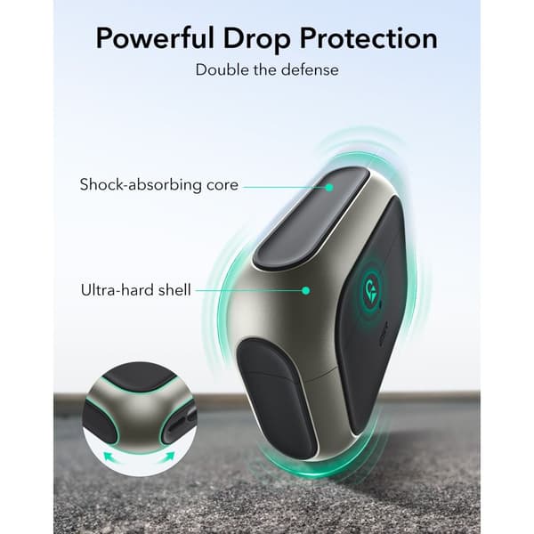 ESR ORBIT HALOLOCK MAGSAFE APPLE AIRPODS PRO 3 TITANIUM