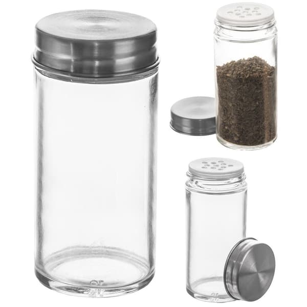 Lasinen maustepurkki seulalla 100 ml