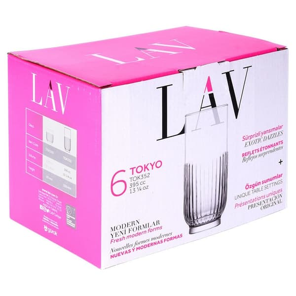 Lasiset juomalasit 380 ml 6 kpl