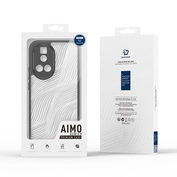 Huawei Nova 12 Pro Aimo Dux Ducis Fodral - svart