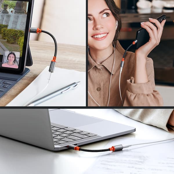 MCDODO USB-C MINI JACK 3.5MM SOVITIN AUX-KAAPELI SAMSUNG APPLE DAC -SOVITTIMEN KÄYTTÖÖN