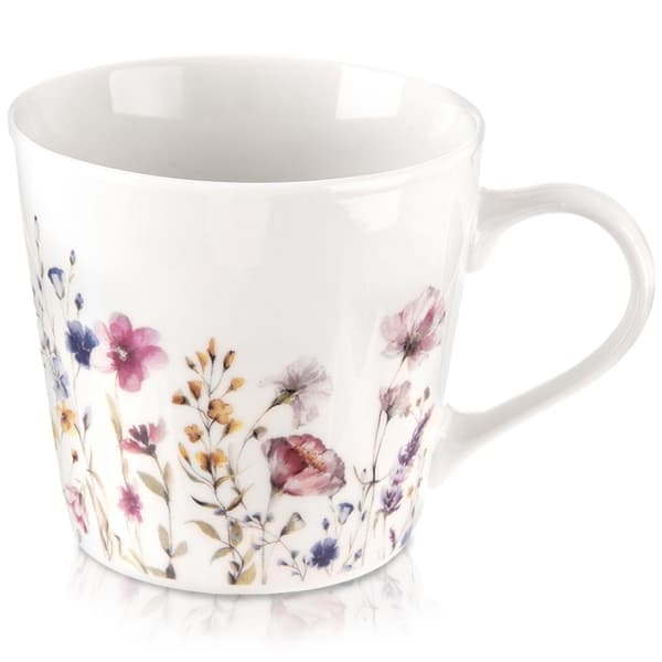 Porcelaanimuki kukilla 430 ml