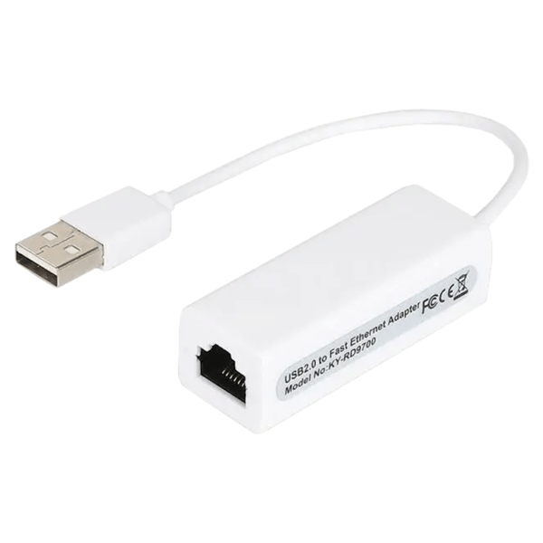 USB 2.0 Ethernet-adapter 100 Mbps RJ-45 LAN USB-A