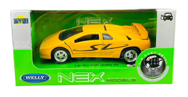 WELLY LAMBORGHINI DIABLO SV GUL-SORT 1:34 49768