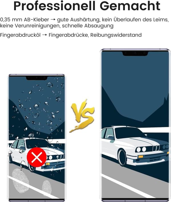 2x 9H HÄRDAT GLAS FÖR HUAWEI MATE 30 PRO STRONG