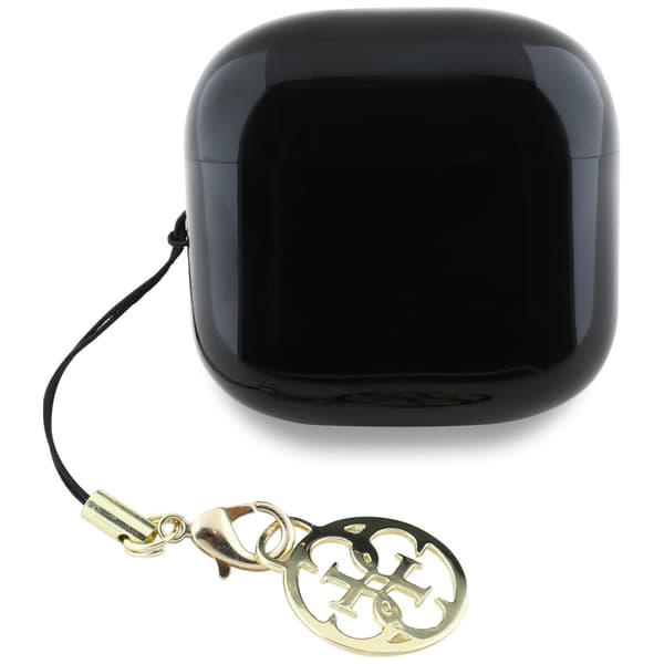 Guess Glossy Effect Printed Classic Logo & Charm TWS Hovedtelefoner Sorte