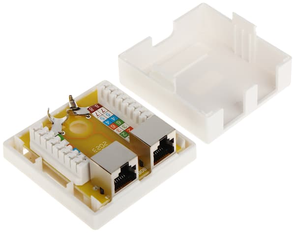 RJ45-2G5/6 DUBBELT TERMINALUTTAG