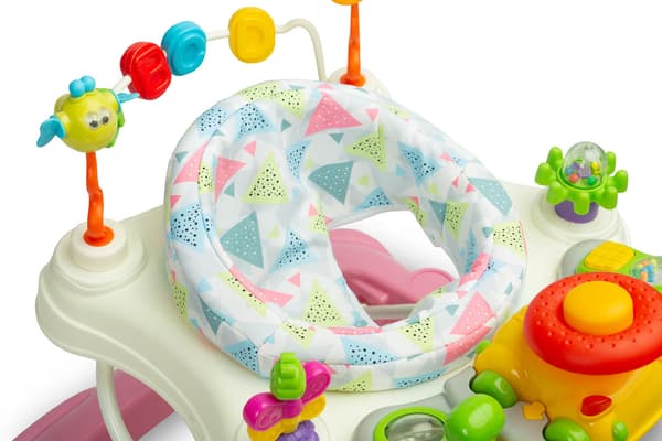 Stepp-kävelijä vaaleanpunainen