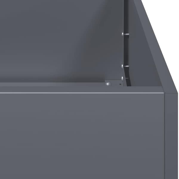 vidaXL urtepotte antracit 280x80x40 cm stål