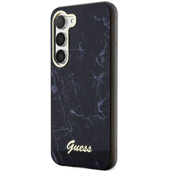 Guess GUHCS23SPCUMAK S23 S911 sort/sort hårdt etui marmor