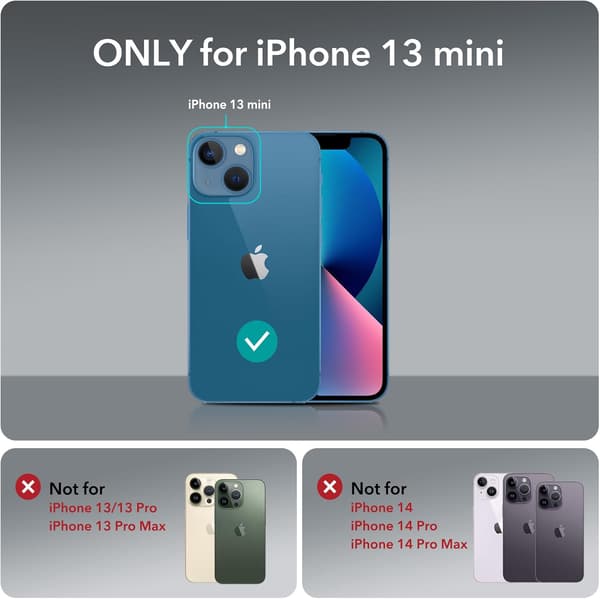 Härdat glas för Apple iPhone 13 Mini, solidt, hållbart, 3 delar