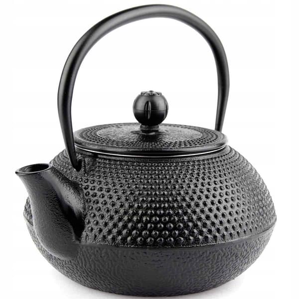 Støbejernskedel 0,8L teinfuser + 2 kopper støbejernsbase